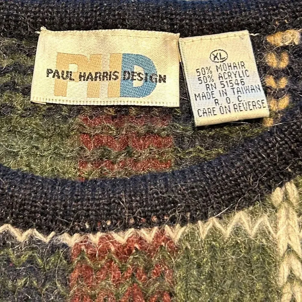 Oak Brook x Carnegie Mellon University Upcycled Tartan Plaid Sweater Size XXL